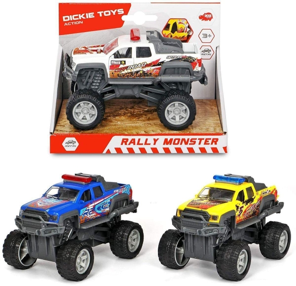 Dickie Rally Monster Truck Modell Auto Fahrzeug Friktionsantrieb